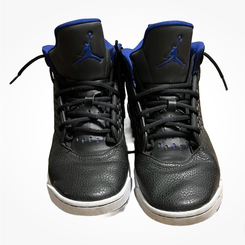 Nike Airco Jumpman Black Tennis Shoes w/ Blue Jordan Logo, Men’s Sz 12, Preowned